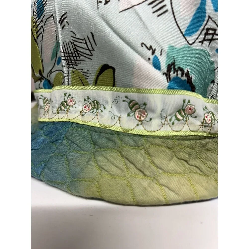 Fiber Artist Art to Wear Robin Lathroum Hand Dyed Bucket Hat Reversible Colorful